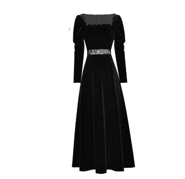 Robe Années 40 Femme Noire - Louise Vintage