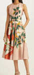 Robe Années 40 Fleurie Rose - Louise Vintage