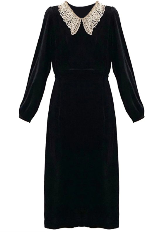 Robe Années 40 Jacquard - Louise Vintage