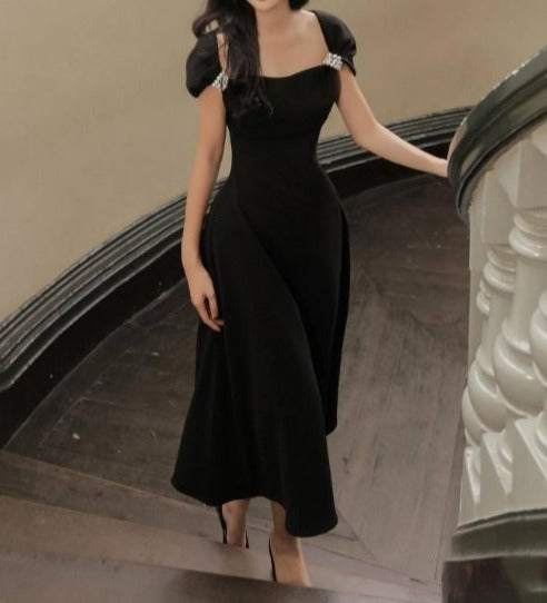 Robe Années 40 Noire - Louise Vintage
