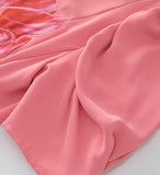 Robe Années 40 Rose Manches Courtes - Louise Vintage