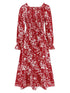 Robe Années 40 Rouge et Blanche - Louise Vintage