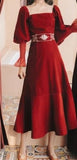 Robe Années 40 velours - Louise Vintage