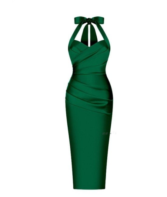 Robe Années 40 Vert - Louise Vintage
