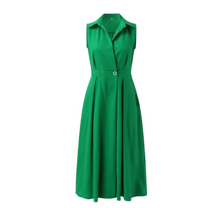 Robe Années 40 Verte Poches - Louise Vintage