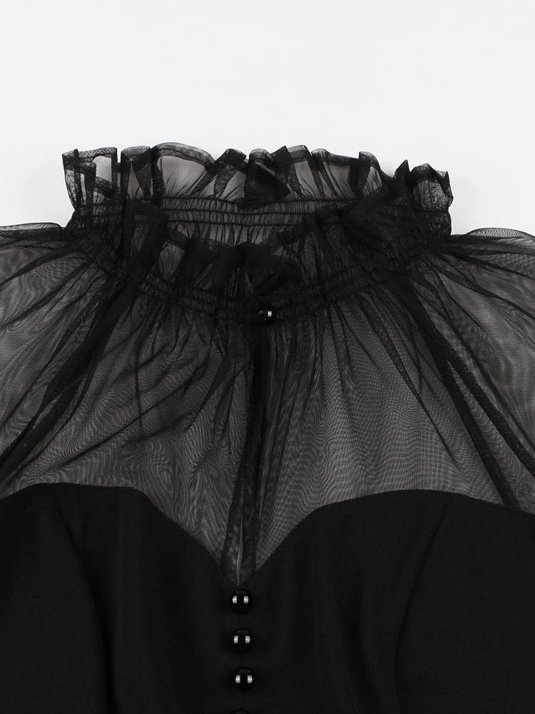 Robe Années 50 Chic Noir - Louise Vintage