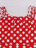 Robe Années 50 Chic Rouge - Louise Vintage