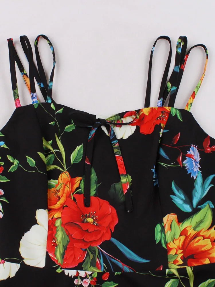 Robe Années 50 Motif Floral - Louise Vintage