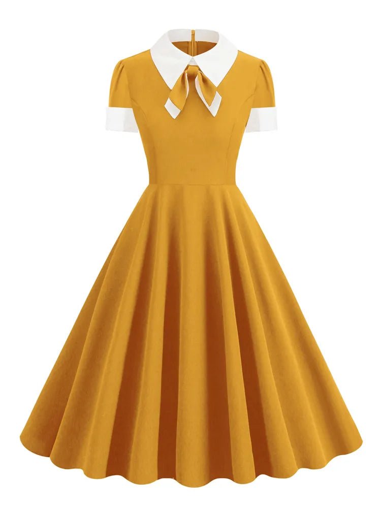 Robe Années 50 Orange - Louise Vintage