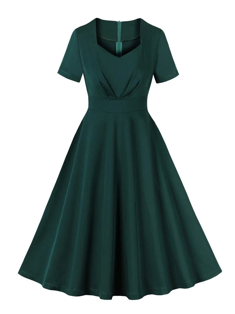 Robe Années 50 Vert - Louise Vintage