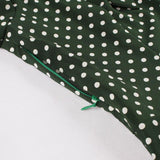 Robe Années 50 Vintage Vert Pois - Louise Vintage
