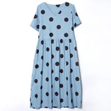 Robe Bleu Année 70 - Louise Vintage