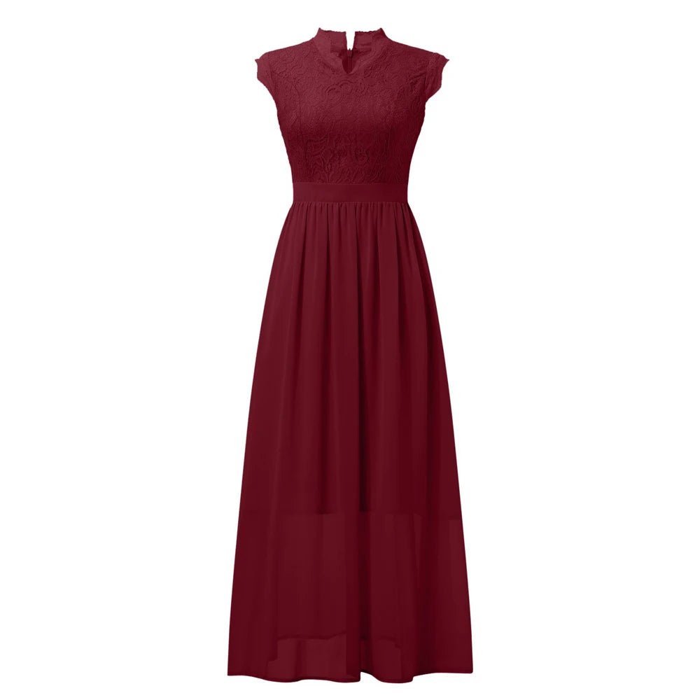 Robe Bordeaux Style Vintage 40s - Louise Vintage