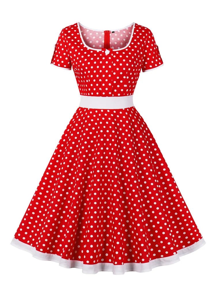 Robe Bustier Année 60 Rouge - Louise Vintage