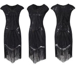 Robe Charleston Années 20 Noir - Louise Vintage