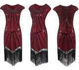Robe Charleston Années 20 Rouge - Louise Vintage