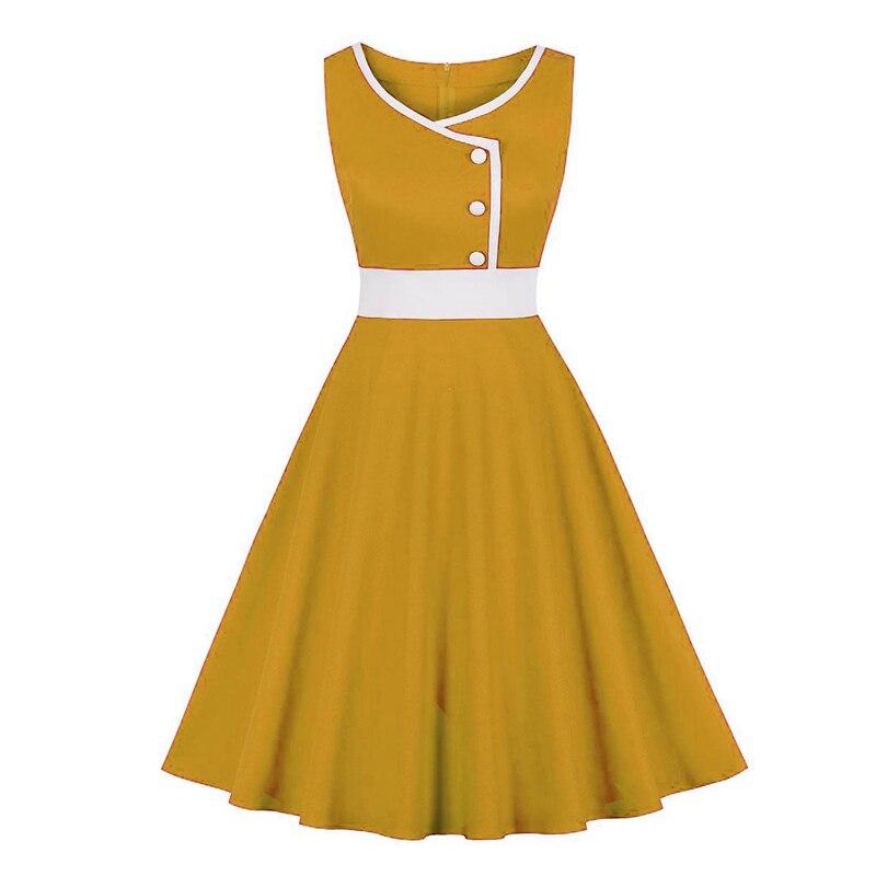 Robe de Cérémonie Année 50 Jaune - Louise Vintage
