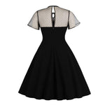 Robe de Soirée Années 50 Grande Taille Noire - Louise Vintage