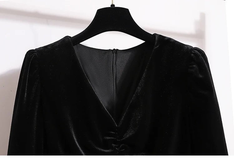 Robe des Années 40 50 Noire - Louise Vintage