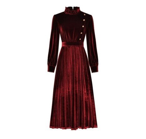 Robe des Années 40 50 Rouge - Louise Vintage