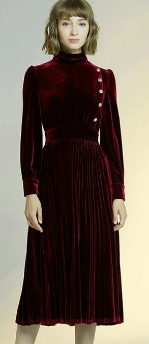Robe des Années 40 50 Rouge - Louise Vintage