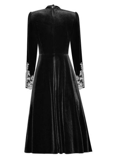 Robe des Années 40 Noire - Louise Vintage