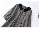 Robe des Années 70 à Carreaux - Louise Vintage