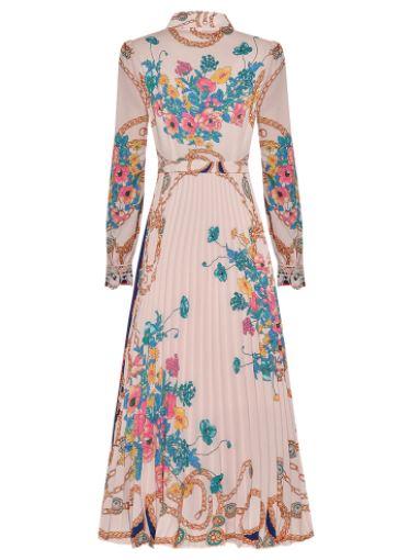 Robe Droite Style Année 40 Rose - Louise Vintage