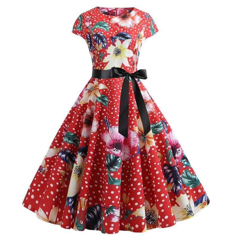 Robe Evasée Vintage Artistique - Louise Vintage