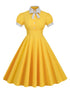 Robe Femme Années 50 Jaune - Louise Vintage