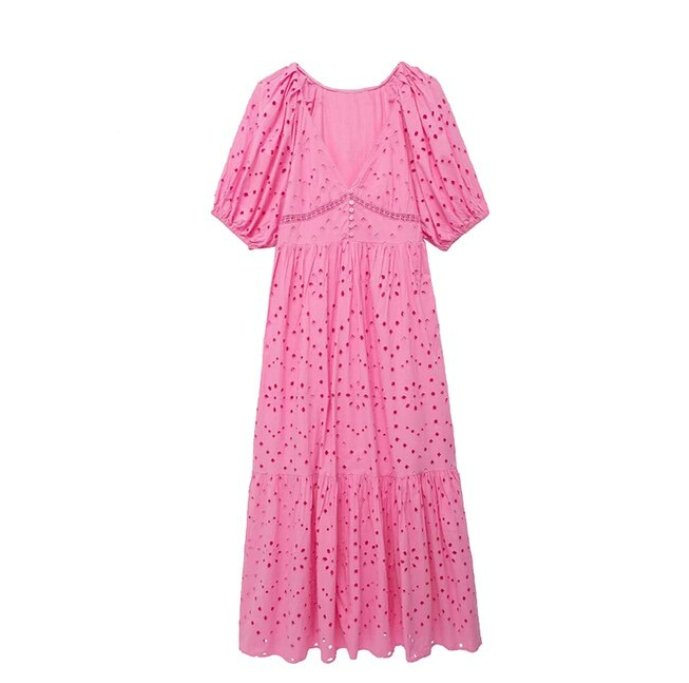Robe Femme Rose Années 40 - Louise Vintage