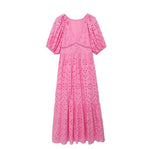 Robe Femme Rose Années 40 - Louise Vintage