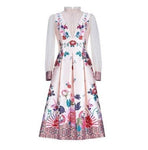 Robe Fleurs Années 40 Rose - Louise Vintage