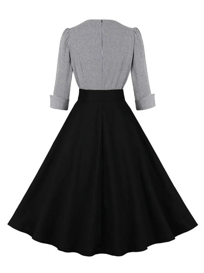 Robe Fourreau Année 50 Noir - Louise Vintage