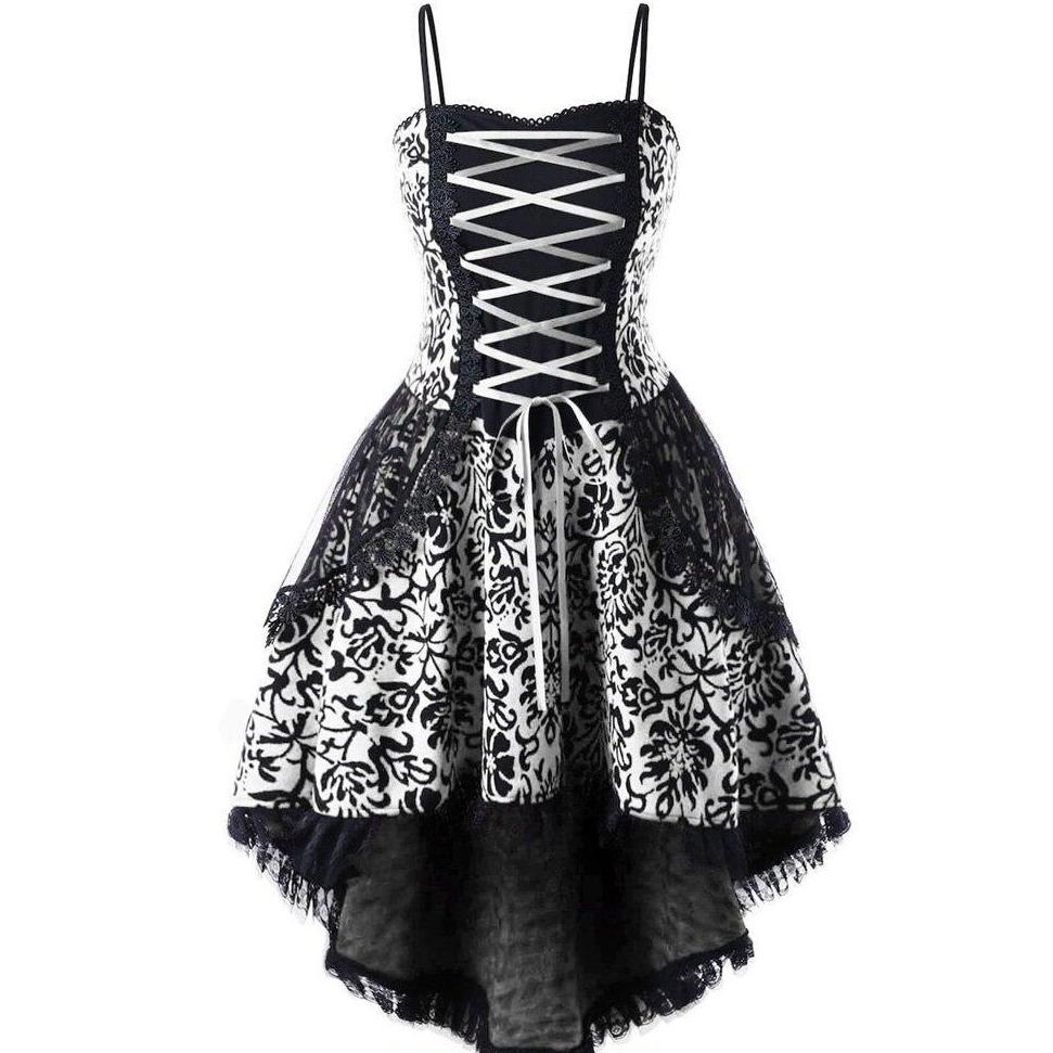 Robe Gothique Vintage Année 50 Noire - Louise Vintage