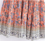 Robe Hippie Année 70 Rose - Louise Vintage
