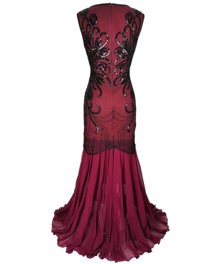 Robe Longue Ann e 20 Rouge