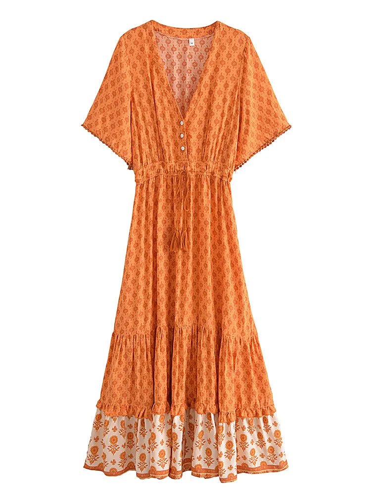 Robe Longue Décolleté Année 70 - Louise Vintage