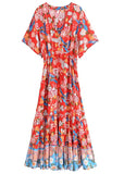 Robe Longue Fleurette Année 70 - Louise Vintage