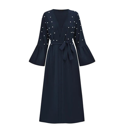 Robe Longue Style Année 70 Noire - Louise Vintage