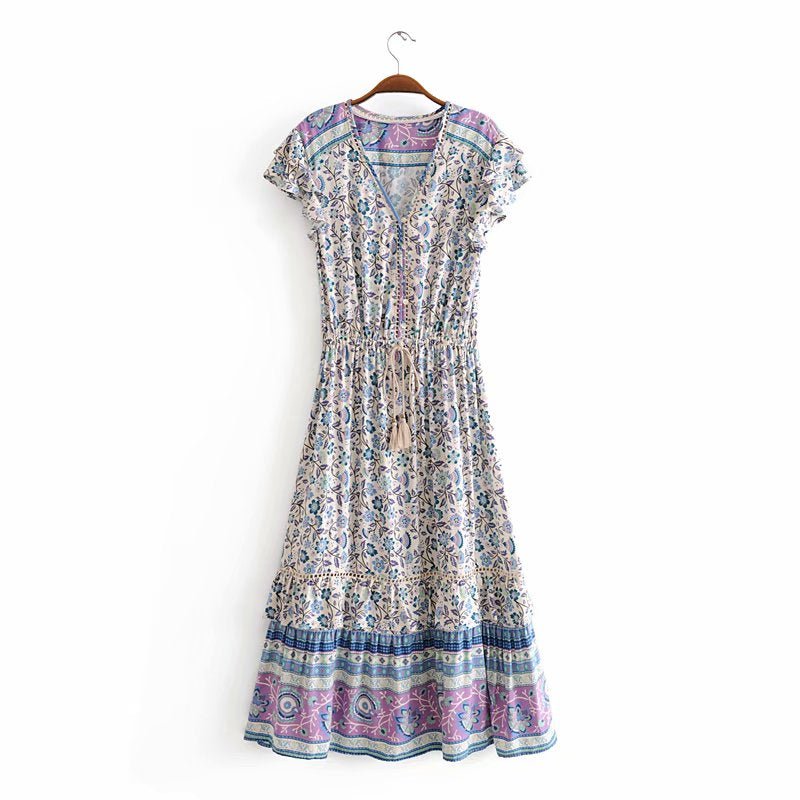 Robe Mi Long Femme Années 70 - Louise Vintage