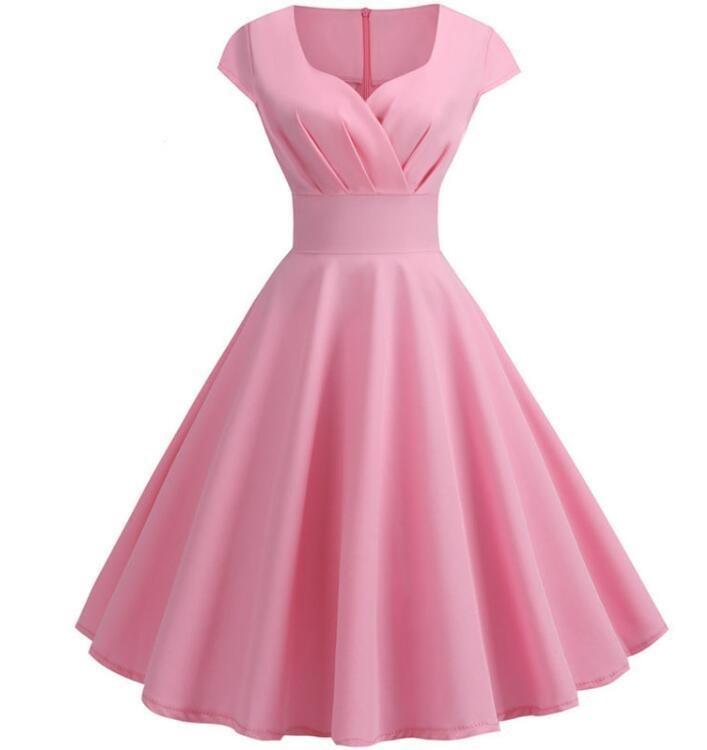 Robe Midi Vintage Rose - Louise Vintage