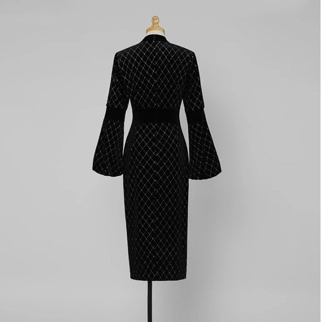 Robe Noir Or Vintage - Louise Vintage