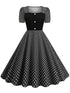 Robe Noire Année 50 - Louise Vintage