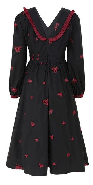 Robe Noire Années 40 - Louise Vintage