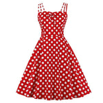 Robe Patineuse Année 50 Rouge - Louise Vintage