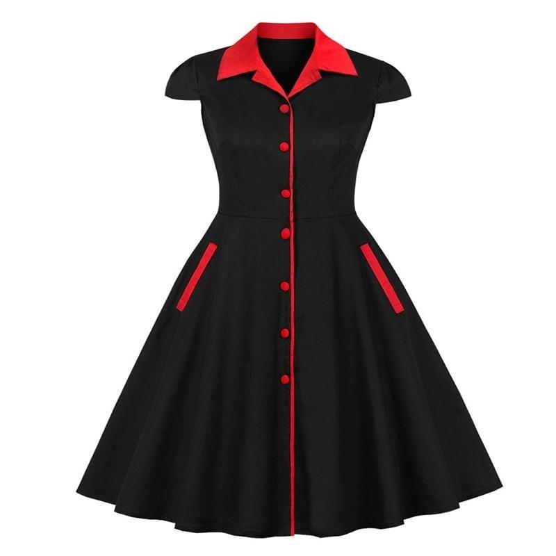 Robe Pin Up Année 50 Grande Taille - Louise Vintage
