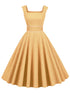 Robe Pin Up Année 50 Jaune - Louise Vintage