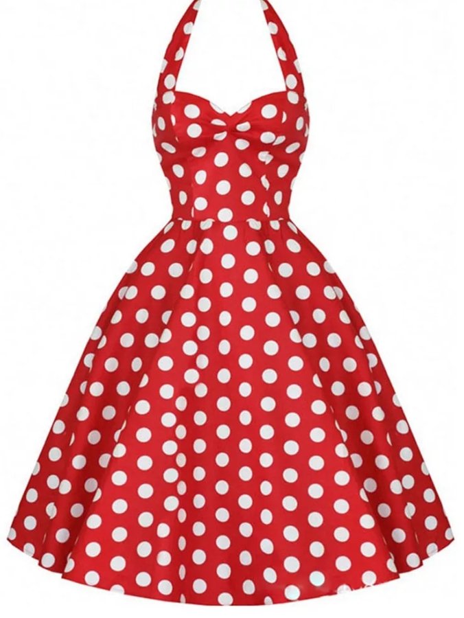 Robe Pin Up Rouge 192 Pois Ann 233 Es 50 Madame Vintage