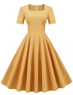Robe Rétro Année 50 Jaune - Louise Vintage